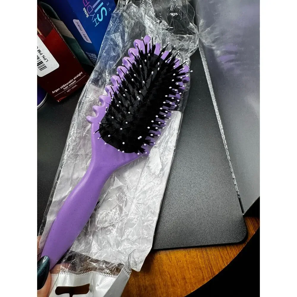 NWT Mimi Rizados Purple Hairbrush- DAMAGED PACKAGE Brush Brand New